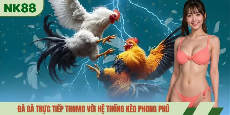 Đá gà trực tiếp Thomo với hệ thống kèo phong phú